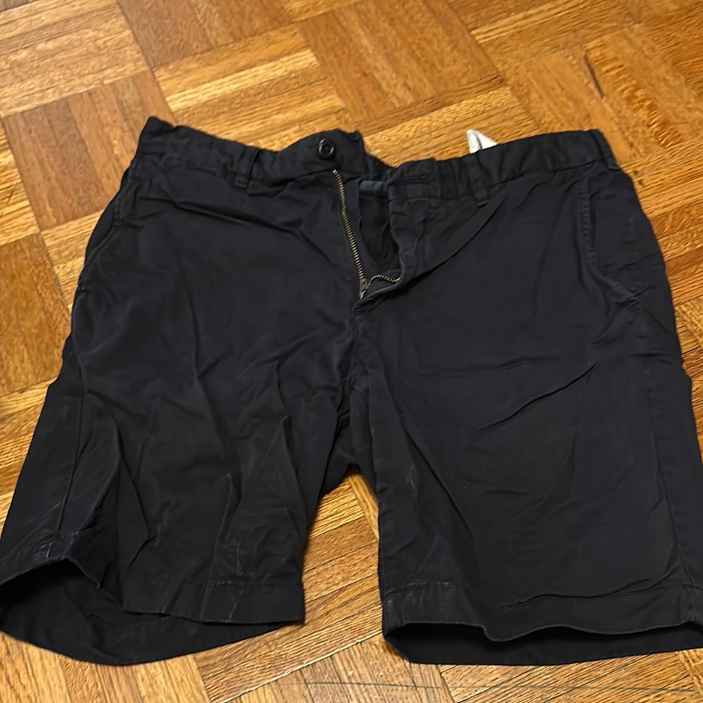 Uniqlo Navy Flat Front Shorts Comfortable Casual Wear